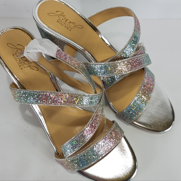 Jewel by Badgley Mischka Newberry Evening Sandals Rainbow -9 - Picture 3 of 4